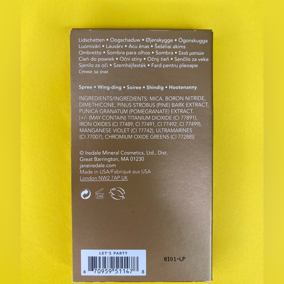 Jane Iredale Limited Edition Eye Shadow Kit - Let's Party NWOT - Picture 2 of 5